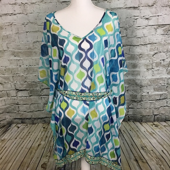 Trina Turk V Neck Cover-up - Picture 2 of 6